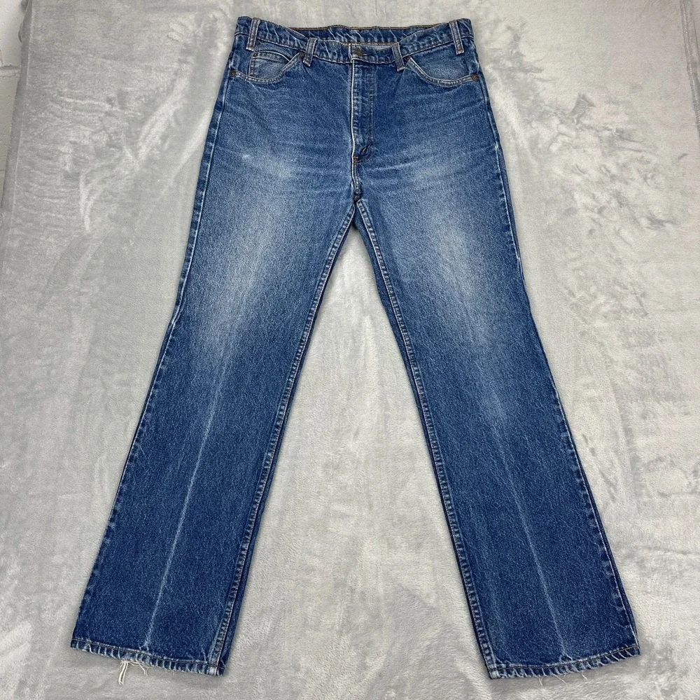 Vintage Levi's Jeans Mens 36/32 (34x32) Blue Denim 517 Americana Bootcut Leg